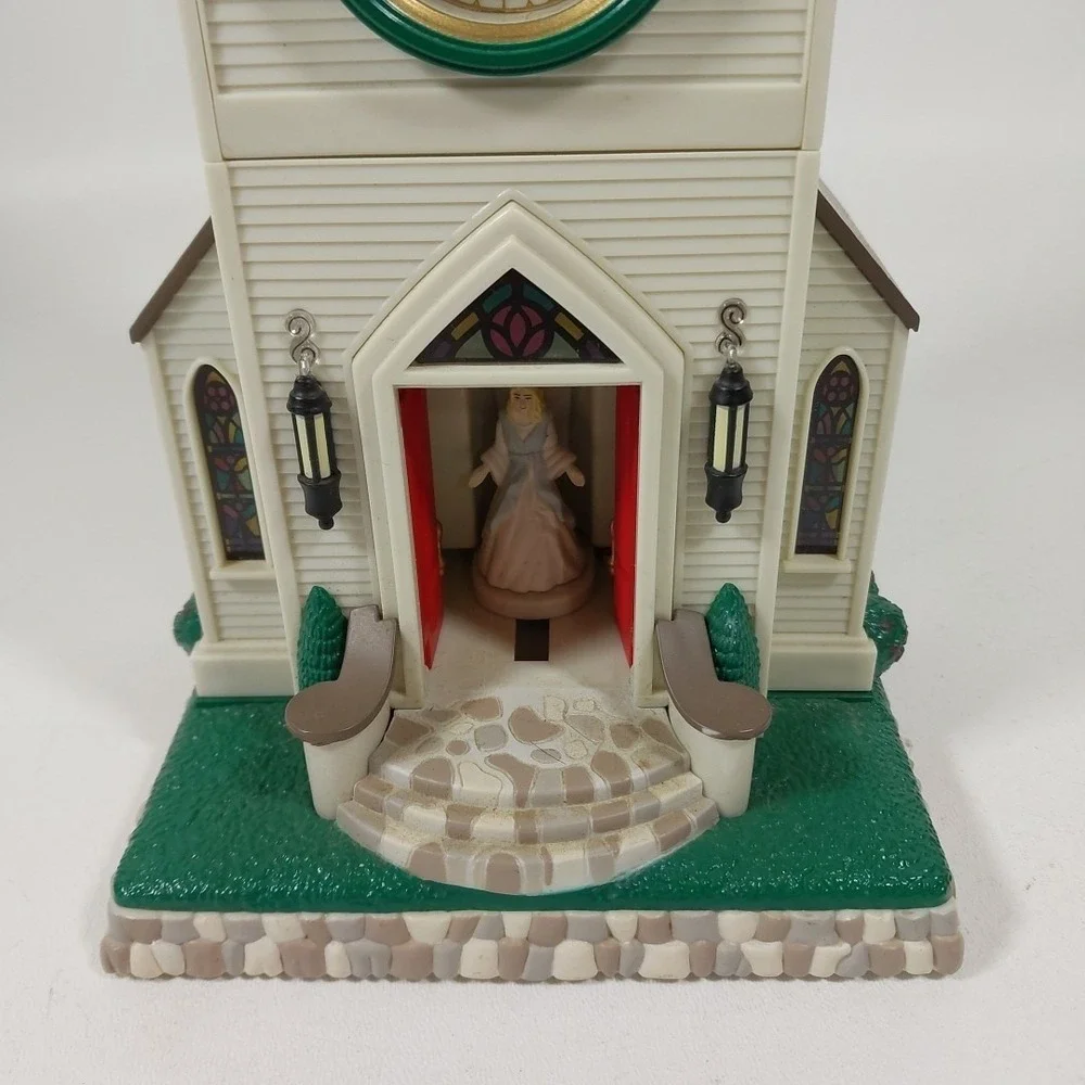 Avon Christmas Angel Music‎ Clock Light Staind Glass Church No Sound
